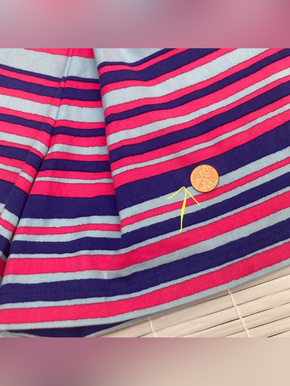 Nanette Lepore Striped A-Line Shorts Sz 4 High Waist Pleats Skirt Silhouette USA - Picture 11 of 12